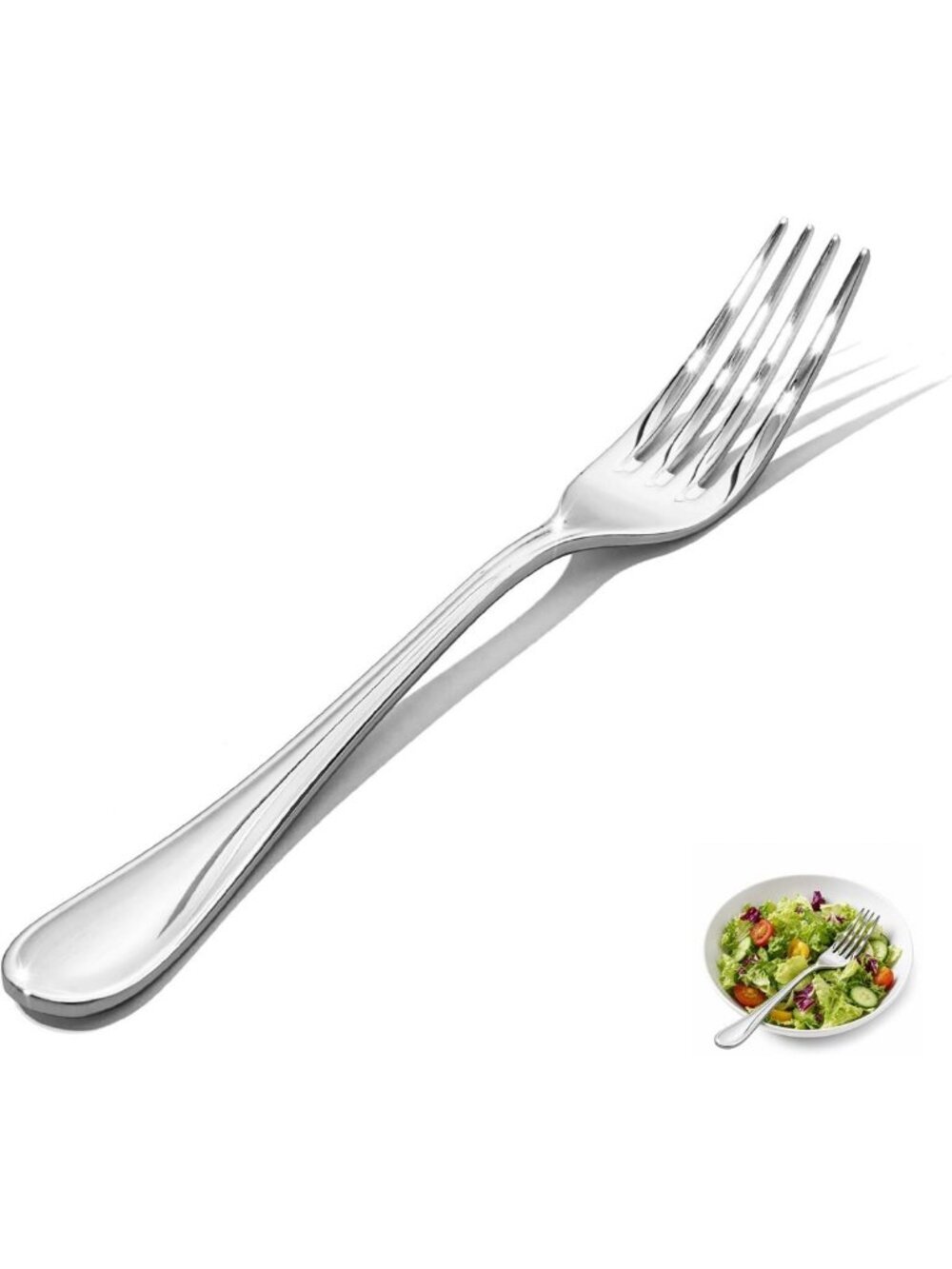 Elegant 24-Piece Salad Fork Set - 7.11-Inch, Durable 18/10 Stainless Steel